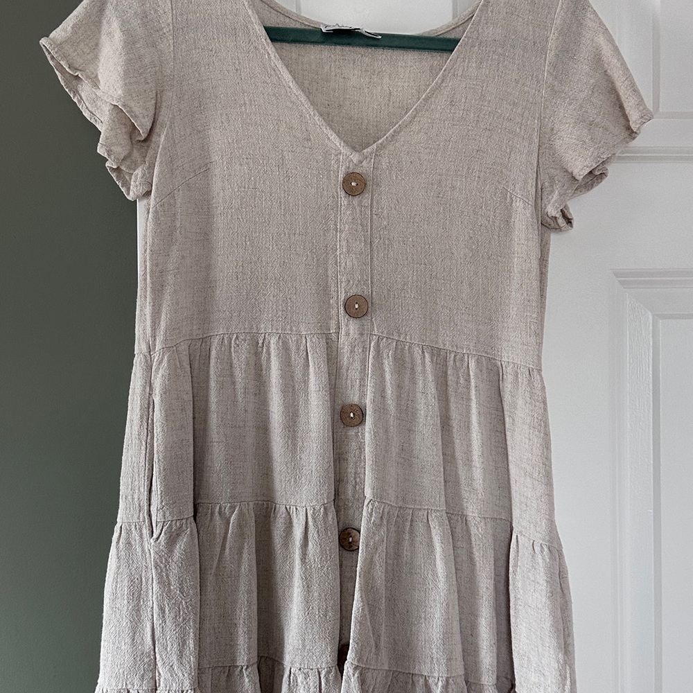 Cream Babydoll Dress- Polly size 4